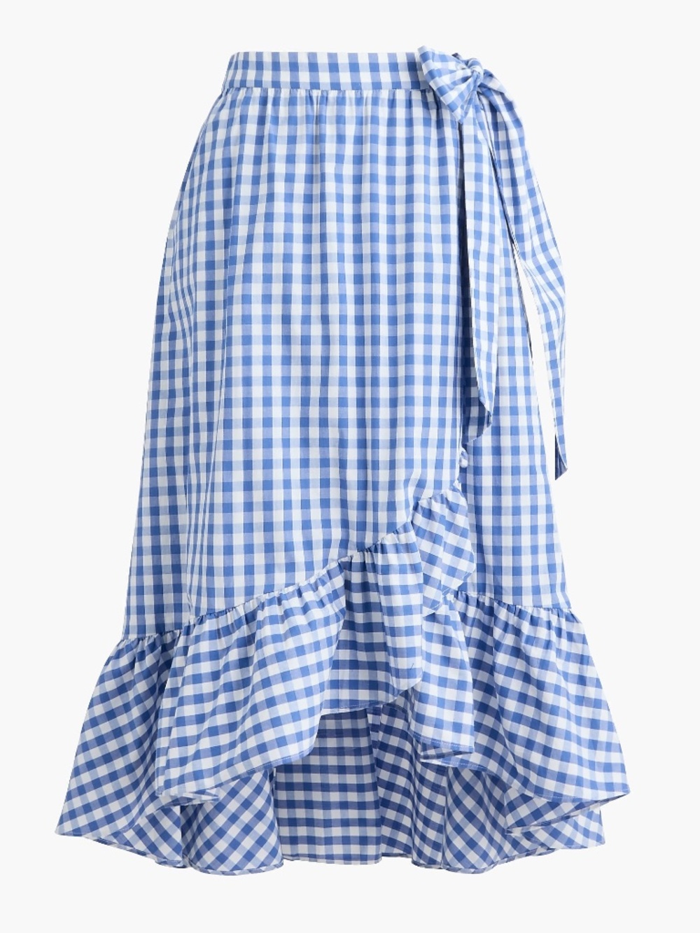 NWT J.Crew Factory Poplin Midi Wrap Skirt
